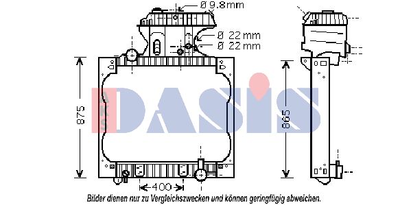 AKS DASIS Radiaator,mootorijahutus 261900N